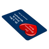 新婚旅行の小屋の青い巡航のドアのマーカー マグネット (右側)