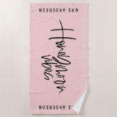 新婚旅行の感情 ビーチタオル (正面)