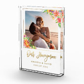 新婚旅行の記念品の新婚者の花嫁のギフトの記憶 フォトブロック (右)