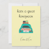 新婚旅行を素晴らし行う シーズンカード (正面)