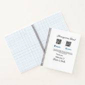 新婚旅行ファンドvenomo paypal寄付Q Rカップル ノートブック (内部)