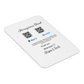 新婚旅行ファンドvenomo paypal寄付Q Rカップル マグネット (右側)