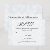 新婚旅行中、2つの金の指輪/雲 出欠カード (正面/裏面)