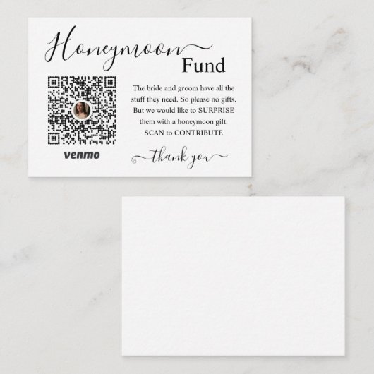 新婚旅行基金登録 エンクロージャーカード (正面/裏面)