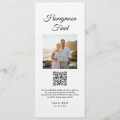 新婚旅行基金QRコードサイン, 結婚祝い金サイン 招待状 (正面)