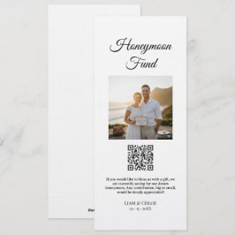 新婚旅行基金QRコードサイン, 結婚祝い金サイン 招待状