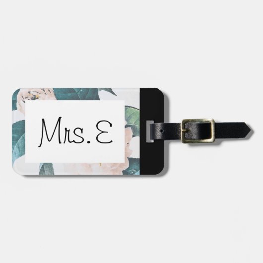 新婚旅行客のバッグのラベル ラゲッジタグ (正面横)