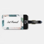 新婚旅行客のバッグのラベル ラゲッジタグ (裏面横)