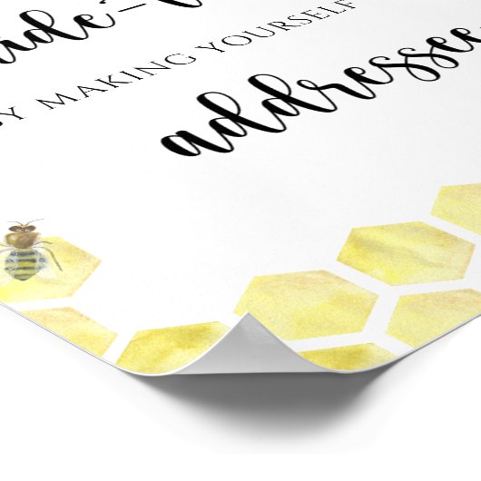 新婚旅行救済場忙し – 新婦の住所 ポスター (角)