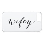 新婚旅行用のWifey電話ケ結婚ース Case-Mate iPhoneケース (裏面(横))