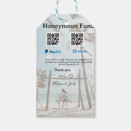 新婚旅行資金 ヴェンモ ペイパル 寄付 QR カップル ギフトタグ