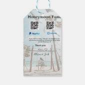 新婚旅行資金 ヴェンモ ペイパル 寄付 QR カップル ギフトタグ (裏面)