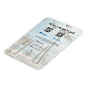 新婚旅行資金 ヴェンモ ペイパル 寄付 QR カップル マグネット (左側)