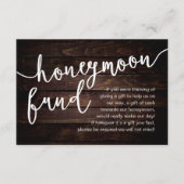 新婚旅行資金 現金希望、ギフトについてのメモ エンクロージャーカード (正面)