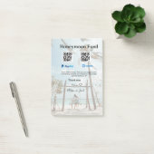 新婚旅行資金 Venmo PayPal 寄付 QR カップル ポストイット (オフィス)