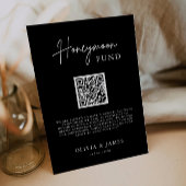 新婚旅行資金QRコードサイン, ウェディング 新婚旅行 招待状