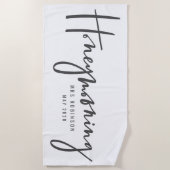 新婚旅行 ビーチタオル (正面)