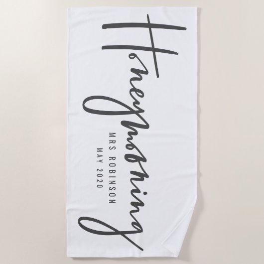 新婚旅行 ビーチタオル (正面)