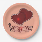 新婚旅行 ペーパープレート (正面)