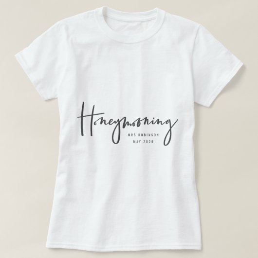 新婚旅行 Tシャツ (デザイン正面)