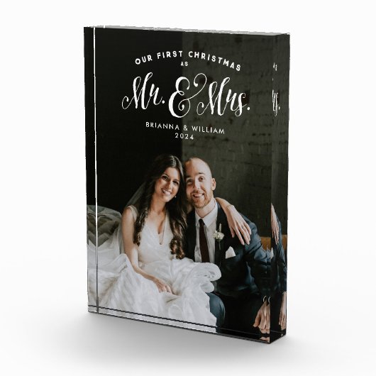 新婚最初のクリスマス　ミスター＆ミセス　写真ブロック フォトブロック (右)