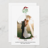 新婚水彩ミストルートのホリデーカード シーズンカード (正面/裏面)