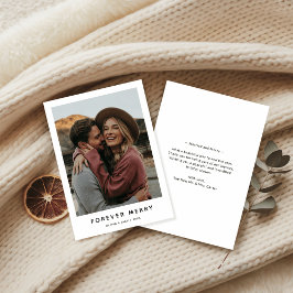 新婚永遠にメリー 結婚記念写真 クリスマスカード
