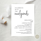 新婚祝者と共に結婚式を開く 招待状