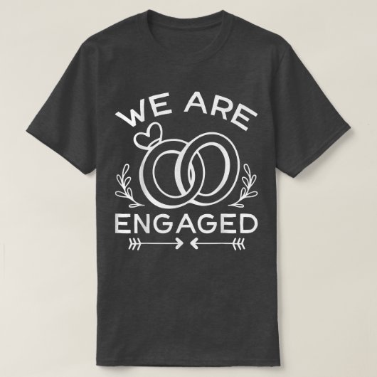 新婚約した連の結婚発表 Tシャツ (デザイン正面)