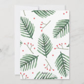 新婚結婚したカメリーップルの写真クリスマス シーズンカード (裏面)