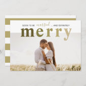 新婚結婚したメリーの シーズンカード (正面/裏面)