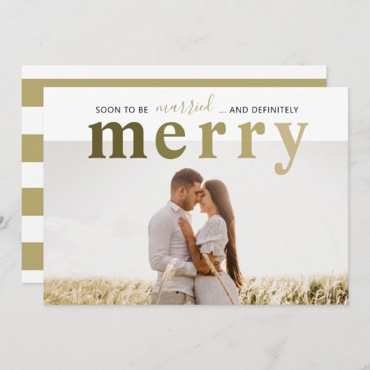 新婚結婚したメリーの シーズンカード (正面/裏面)