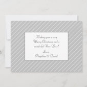 新婚結婚した初めてのクリスマスメリー写真 シーズンカード (裏面)