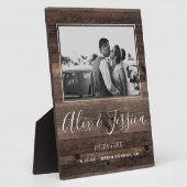 新婚結婚写真素朴装飾 フォトプラーク (側面)