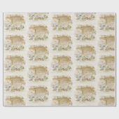 新婚結婚者のための本のロマンスを開く ラッピングペーパー (フラット)