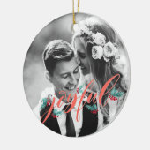 新婚者のためのパーソナライズなオーナメント セラミックオーナメント (左)