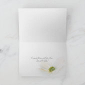 新婚者のための結婚式のお祝い カード (内部)