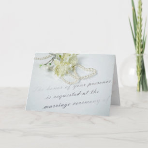 新婚者のための結婚式のお祝い カード