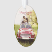 新婚者のクリスマスのオーナメントと結婚して下さい オーナメント (正面)