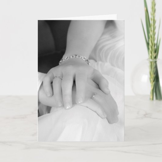 新婚者はIIのお祝いを渡します カード (正面)