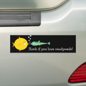 新婚者を愛すればFish_Deep Love_Honkは行きます バンパーステッカー (車上)