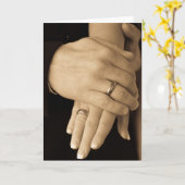 新婚者手 カード (黄色い花)