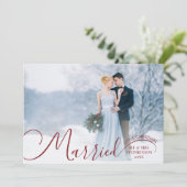 新婚２人 フォト スクリプト 結婚 小さな クリスマス (スタンド正面)