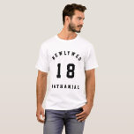 新婚18歳の新婦Tシャツ Tシャツ<br><div class="desc">2018年の幸せモダンなカップルのための結婚完璧なグラフィックマッチングの新しいギフト/アパレ結婚したル。あなたの新しいステータスを示すために理想的なハネムーンの衣装、夫と妻、新婦と新郎、彼氏やガールフレンドや婚約者ではなく、もう。思いやりある記念日の贈り物。文字と年を自分の年に合わせて結婚変えろ。</div>
