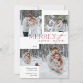新婚4の写真の後、楽し結婚く過ごす シーズンカード (正面)