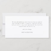 新婚4枚の写真愛と感謝していサンキューカード シーズンカード (裏面)