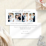 新婚4枚の写真結婚した&メリークリスマス シーズンカード<br><div class="desc">新婚4枚の写真ホワイトスクリプト結婚した&メリークリスマス。デジタルおよび印刷で利用可能。とモダンminimalistは、&用のセッスタイリッシュトスクリプトを結婚した備えメリーた。サンプル写真を自分の結婚お気に入りに置き換え、必要に応じて各側の残りの単語をカスタマイズする。</div>