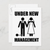 新婚、くされ縁の下管理体制にて 案内ポストカード (正面/裏面)