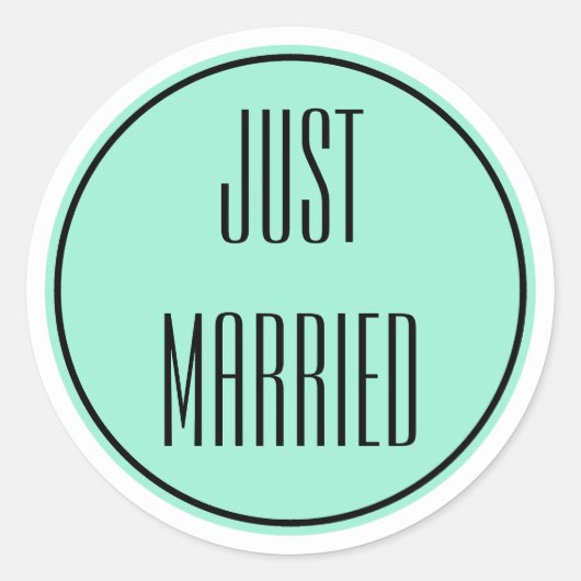 新婚 ウェディング ステッカー (正面)