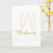 新婚 カード (黄色い花)